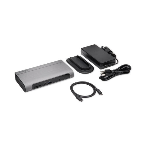 Image of Kensington® SD5600T Thunderbolt 3 and USB-C Dual 4K Hybrid Docking Station, Black/Silver