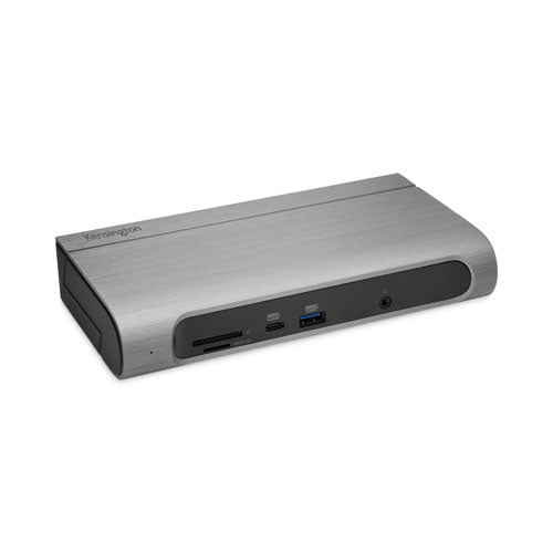 Image of Kensington® SD5600T Thunderbolt 3 and USB-C Dual 4K Hybrid Docking Station, Black/Silver