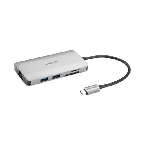 Image of Kensington® UH1400P USB-C 8-in-1 Driverless Mobile Hub, Gray