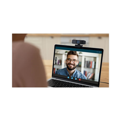 Image of Kensington® W2000 1080p Auto Focus Webcam, 1920 pixels x 1080 pixels, 2 Mpixels, Black