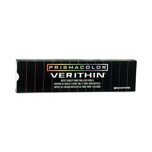 Image of Prismacolor® Verithin Dual-Ended Two-Color Pencils, 2 Mm, Blue/red Lead, Blue/red Barrel, Dozen