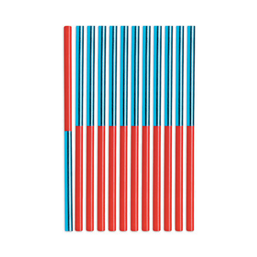 Image of Prismacolor® Verithin Dual-Ended Two-Color Pencils, 2 Mm, Blue/red Lead, Blue/red Barrel, Dozen