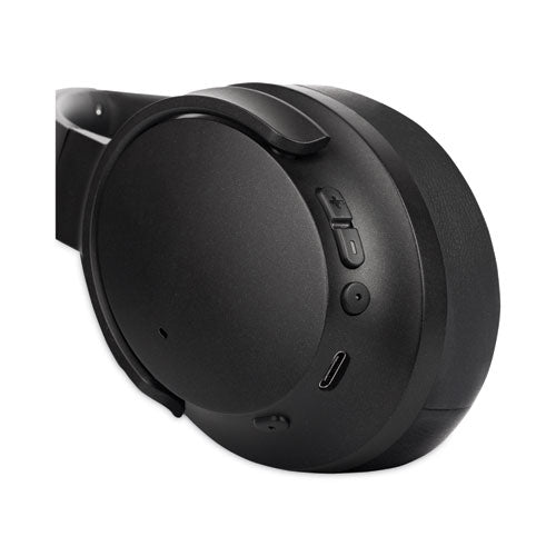 Image of Morpheus 360® SYNERGY HD Wireless Noise Cancelling Headphones Bluetooth Headset with Microphone, 4 ft Cord, Black