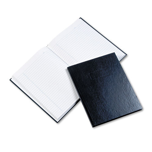Image of Blueline® Business Notebook with Self-Adhesive Labels, 1-Subject, Medium/College Rule, Blue Cover, (192) 9.25 x 7.25 Sheets
