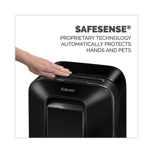 Image of Fellowes® Powershred LX200 Micro-Cut Shredder, 12 Manual Sheet Capacity, Black