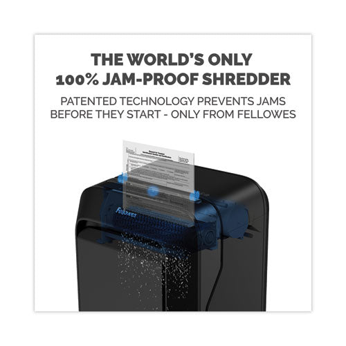 Image of Fellowes® Powershred LX210 Micro-Cut Shredder, 16 Manual Sheet Capacity, Black