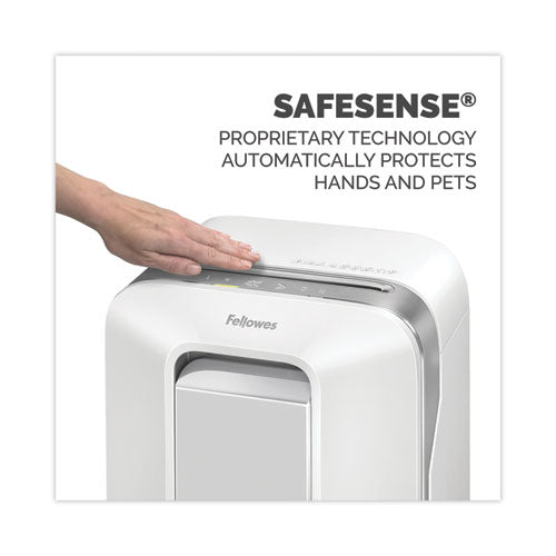 Image of Fellowes® Powershred LX200 Micro-Cut Shredder, 12 Manual Sheet Capacity, White