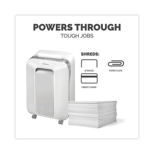 Image of Fellowes® Powershred LX200 Micro-Cut Shredder, 12 Manual Sheet Capacity, White