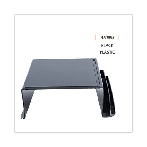 Image of Universal® Recycled Telephone Stand And Message Center, 12.25 X 10.5 X 5.25, Black