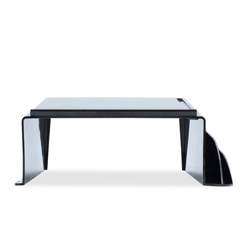 Image of Universal® Recycled Telephone Stand And Message Center, 12.25 X 10.5 X 5.25, Black