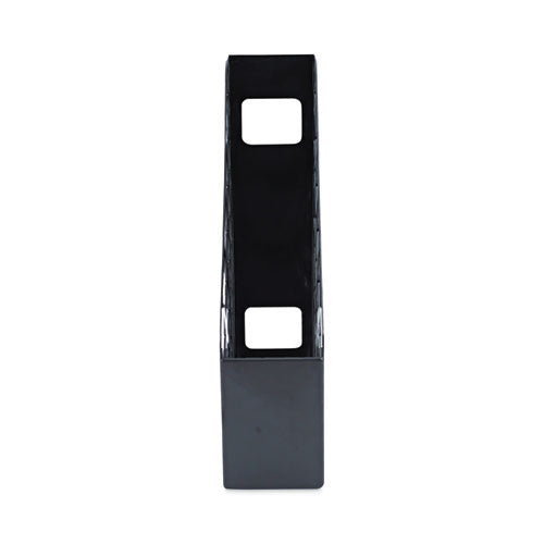 Image of Universal® Recycled Plastic Magazine File, 3 x 10 x 11.88, Black
