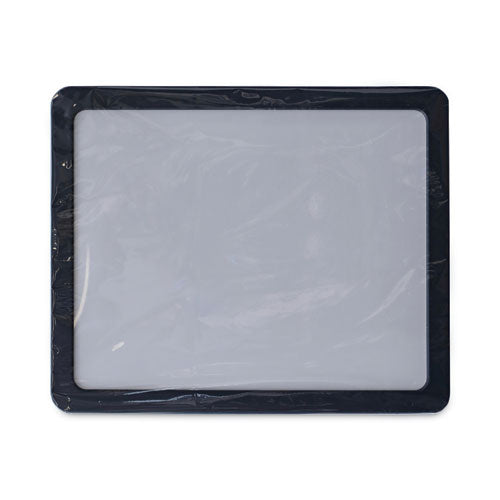 Image of Universal® Recycled Cubicle Dry Erase Board, 15.88" x 12.88", White Surface, Charcoal Gray Plastic Frame
