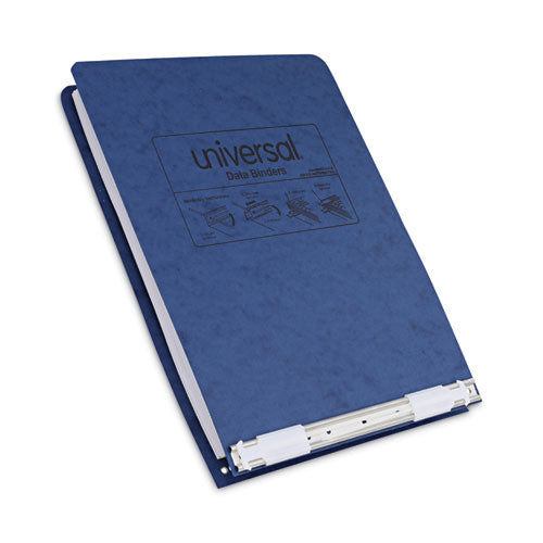Image of Universal® Pressboard Hanging Binder, 2 Posts, 6" Capacity, 9.5 X 11, Blue