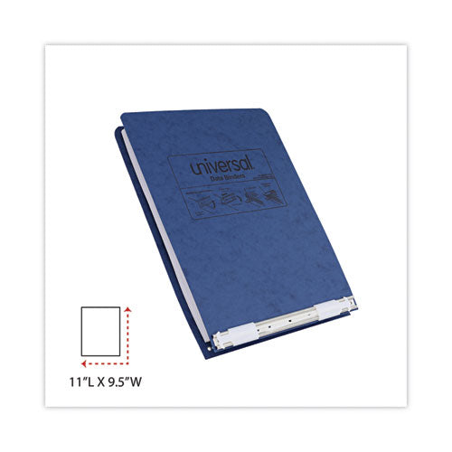 Image of Universal® Pressboard Hanging Binder, 2 Posts, 6" Capacity, 9.5 X 11, Blue