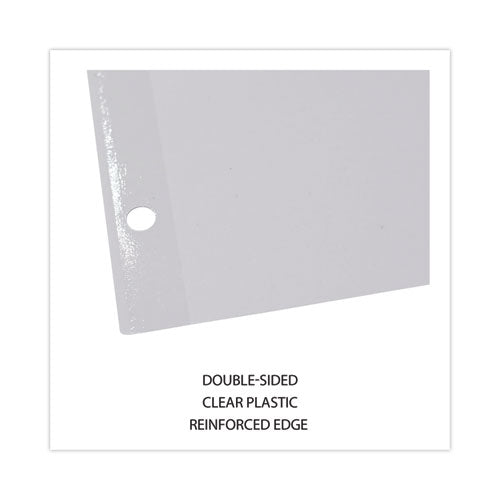 Image of Universal® Deluxe Write-On/Erasable Tab Index, 8-Tab, 11 x 8.5, White, White Tabs, 1 Set
