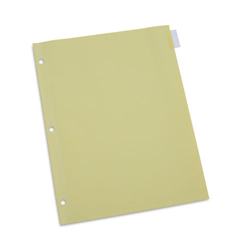 Image of Universal® Insertable Tab Index, 8-Tab, 11 x 8.5, Buff, Clear Tabs, 24 Sets