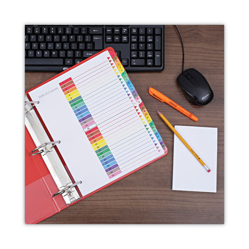 Image of Universal® Deluxe Table Of Contents Dividers For Printers, 31-Tab, 1 To 31, 11 X 8.5, White, 1 Set