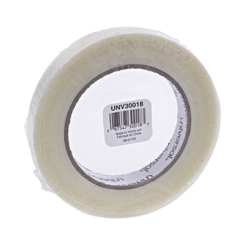 Image of Universal® 120# Utility Grade Filament Tape, 3" Core, 18 Mm X 54.8 M, Clear