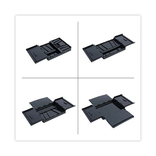 Image of Universal® Collapsible Crate, Letter/legal Files, 17.25" X 14.25" X 10.5", Black/gray, 2/pack