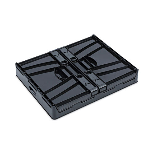 Image of Universal® Collapsible Crate, Letter/legal Files, 17.25" X 14.25" X 10.5", Black/gray, 2/pack
