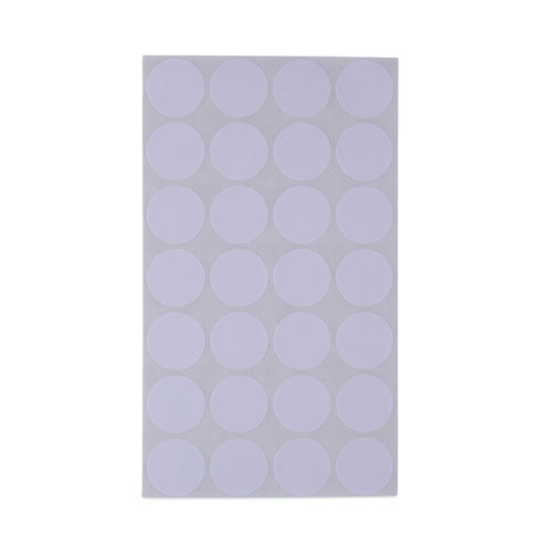 Image of Universal® Self-Adhesive Removable Color-Coding Labels, 0.75" dia, White, 28/Sheet, 36 Sheets/Pack