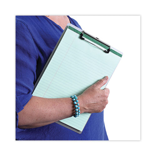 Image of Universal® Aluminum Clipboard with Low Profile Clip, 0.5" Clip Capacity, Holds 8.5 x 11 Sheets, Aluminum