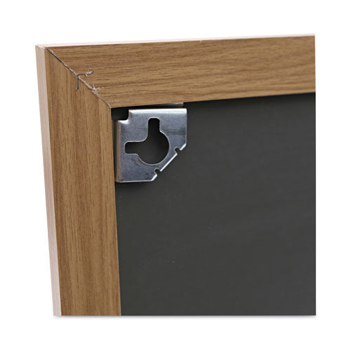 Image of Universal® Cork Board with Oak Style Frame, 24" x 18", Tan Surface, Oak Finished Wood Frame