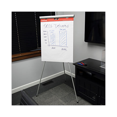 Image of Universal® Renewable Resource Sugarcane Based Easel Pads, Unruled, 27 x 34, White, 50 Sheets, 2/Carton