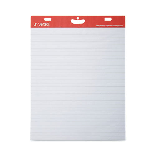 Image of Universal® Renewable Resource Sugarcane Based Easel Pads, Presentation Format (1" Rule), 27 x 34, White, 50 Sheets, 2/Carton