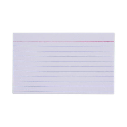 Image of Universal® Ruled Index Cards, 3 X 5, White, 100/pack