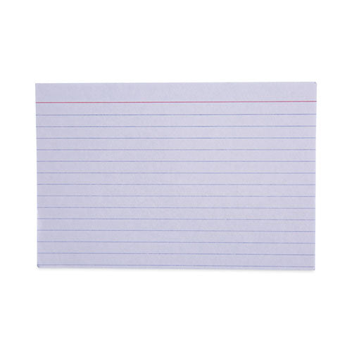 Image of Universal® Ruled Index Cards, 4 X 6, White, 100/pack