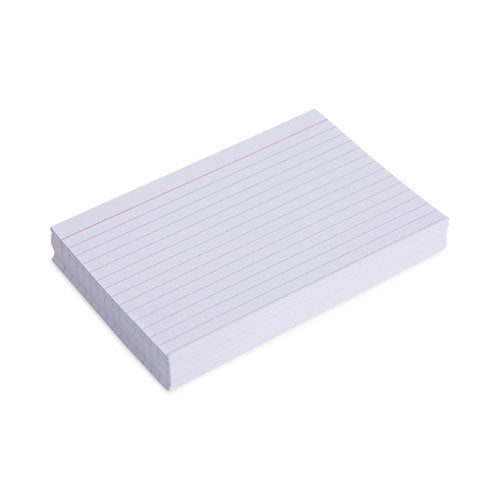 Image of Universal® Ruled Index Cards, 4 X 6, White, 100/pack