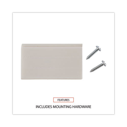 Image of Universal® Wall Files, 3 Sections, Letter Size, 13" x 4" x 14", Clear, 3/Set