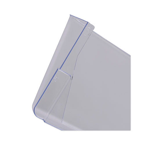 Image of Universal® Wall Files, 3 Sections, Letter Size, 13" x 4" x 14", Clear, 3/Set