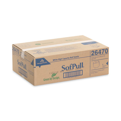 Image of Georgia Pacific® Professional Hardwound Roll Paper Towel, Nonperforated, 1-Ply, 7.87" x 1,000 ft, White, 6 Rolls/Carton