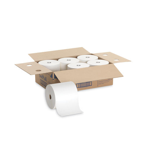 Image of Georgia Pacific® Professional Hardwound Roll Paper Towel, Nonperforated, 1-Ply, 7.87" x 1,000 ft, White, 6 Rolls/Carton