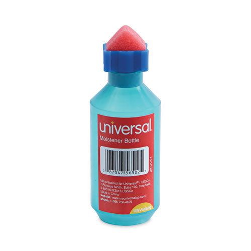 Image of Universal® Squeeze Bottle Moistener, 2 Oz, Blue