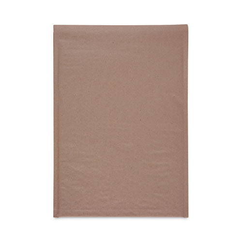 Image of Universal® Natural Self-Seal Cushioned Mailer, #5, Barrier Bubble Air Cell Cushion, Self-Adhesive Closure, 10.5 x 16, Kraft, 80/Carton