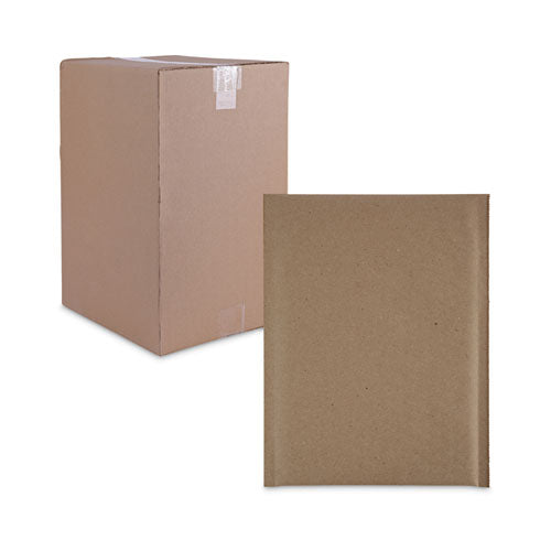 Image of Universal® Natural Self-Seal Cushioned Mailer, #0, Barrier Bubble Air Cell Cushion, Self-Adhesive Closure, 6 x 10, Kraft, 200/Carton