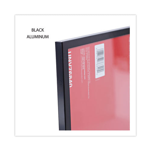 Image of Universal® Metal Photo Frame, Aluminum, 8.5 X 11, Black