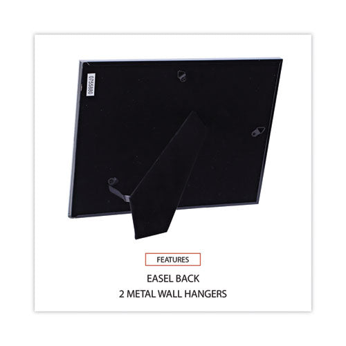 Image of Universal® Metal Photo Frame, Aluminum, 8.5 X 11, Black