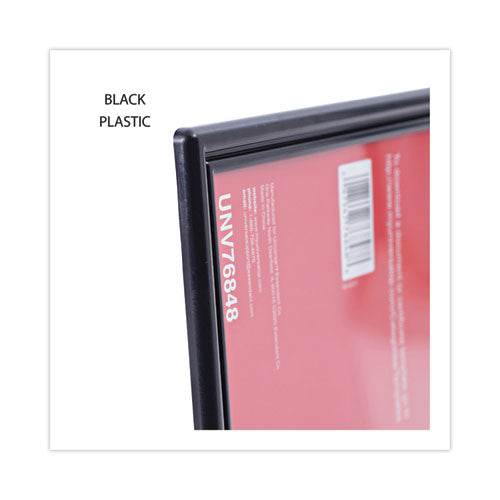 Image of Universal® All Purpose Document Frame, 8.5 x 11 Insert, Black, 3/Pack