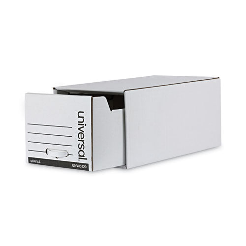 Image of Universal® Economy Storage Drawer Files, Letter Files, White, 6/carton