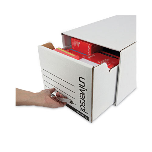 Image of Universal® Economy Storage Drawer Files, Letter Files, White, 6/carton
