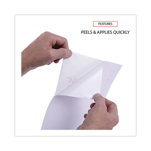 Image of Universal® Copier Mailing Labels, Copiers, 8.5 X 11, White, 100/box