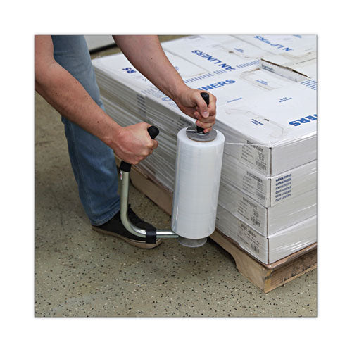 Image of Universal® Handwrap Stretch Film, 12" x 1,500 ft Roll, 20 mic (80-Gauge), Clear, 4/Carton