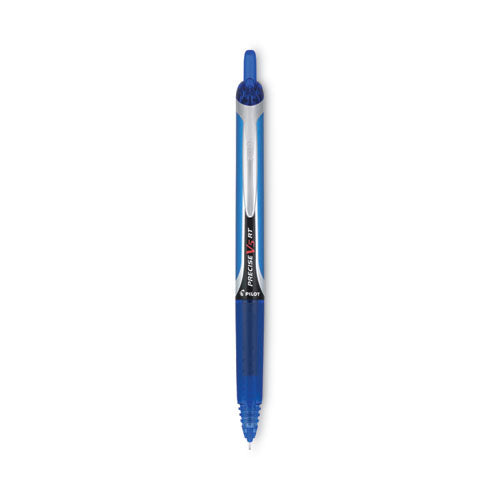 Image of Pilot® Precise V5RT Rollerball Pen, Retractable, Extra-Fine 0.5 mm, Blue Ink, Blue Barrel
