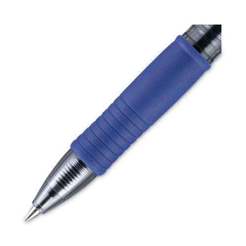 Image of Pilot® G2 Premium Gel Pen Convenience Pack, Retractable, Fine 0.7 mm, Black Ink, Smoke/Black Barrel, 36/Pack