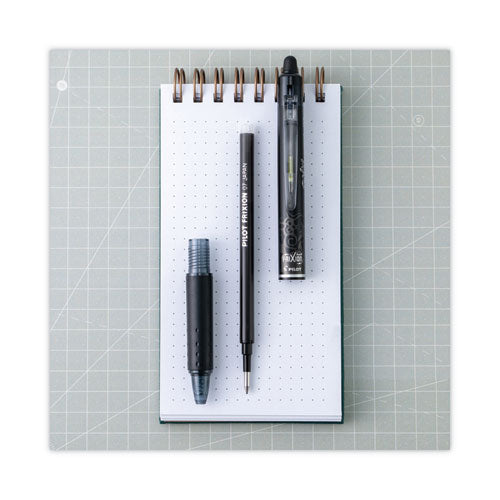 Image of Pilot® Refill For Pilot Frixion Erasable, Frixion Ball, Frixion Clicker And Frixion Lx Gel Ink Pens, Fine Tip, Black Ink, 3/pack