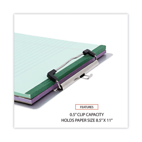 Image of Universal® Aluminum Clipboard with Low Profile Clip, 0.5" Clip Capacity, Holds 8.5 x 11 Sheets, Aluminum